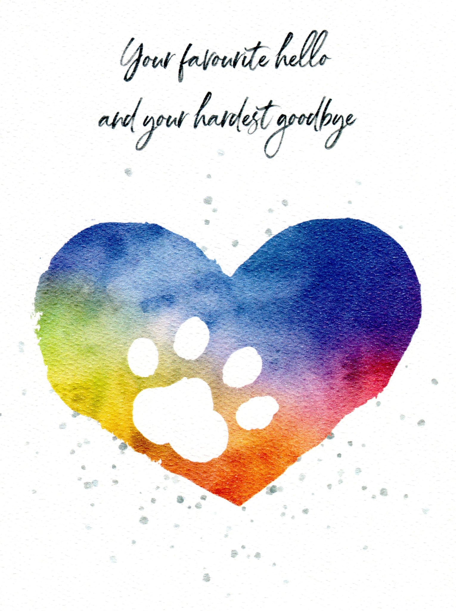 Sympathy Card - Hardest Goodbye