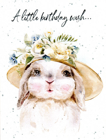 Birthday Card - Birthday Wish Bunny