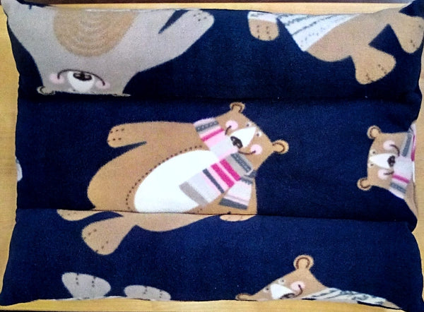 Fleece Bunny Flop Bed - Large