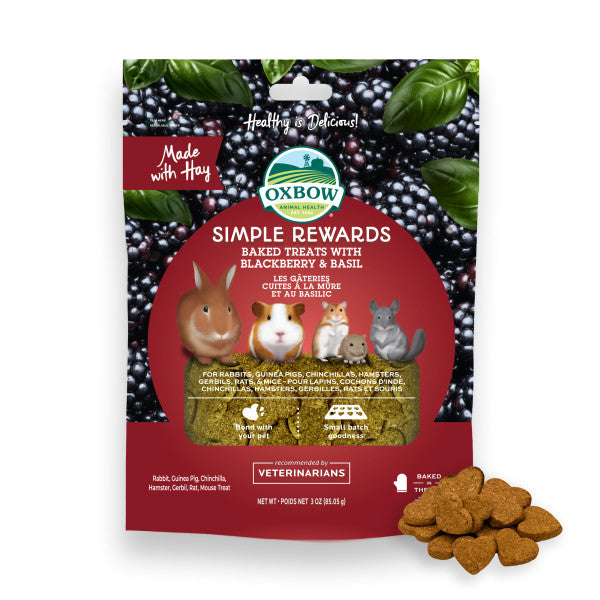 Oxbow SR Baked Treats - Blackberry & Basil
