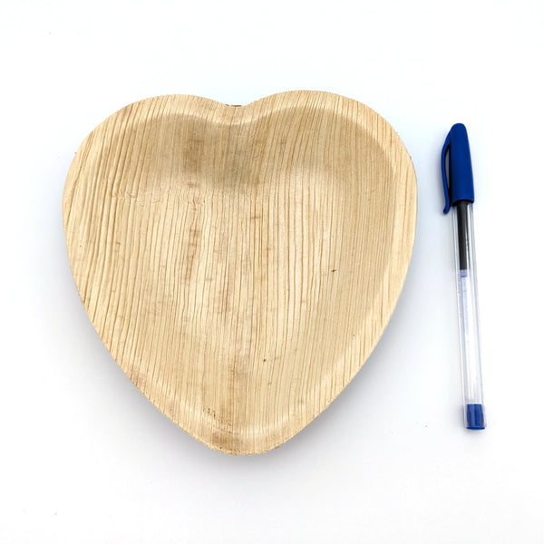 Palm Leaf Heart Bowl