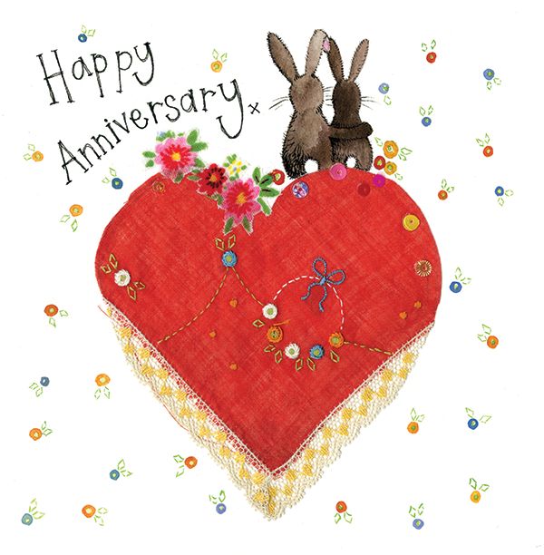 Blank Card - Rabbit Anniversary