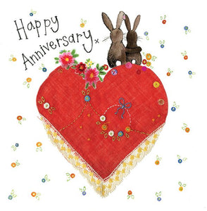 Blank Card - Rabbit Anniversary