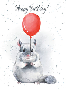 Birthday Card - Chinchillin'