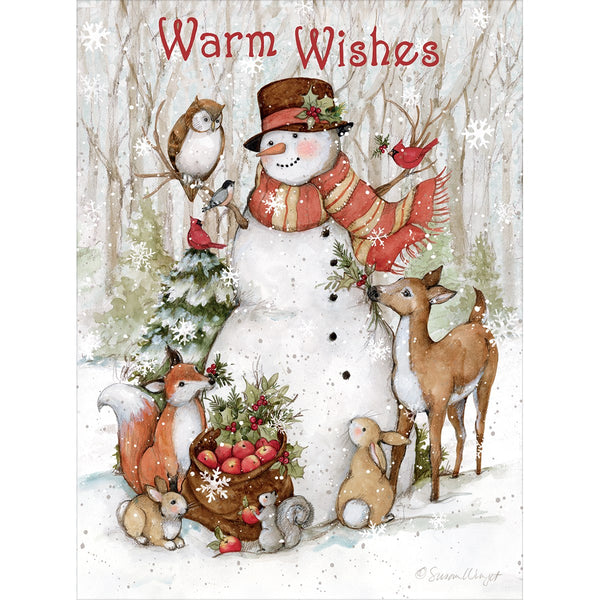 Christmas Card - Cozy Snowman