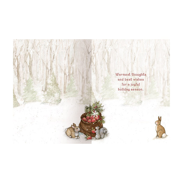 Christmas Card - Cozy Snowman