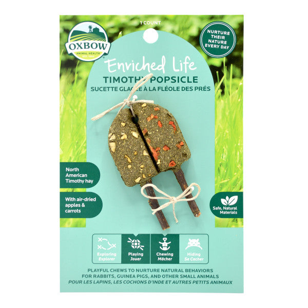 Oxbow EL Timothy Popsicle - Apple/Carrot