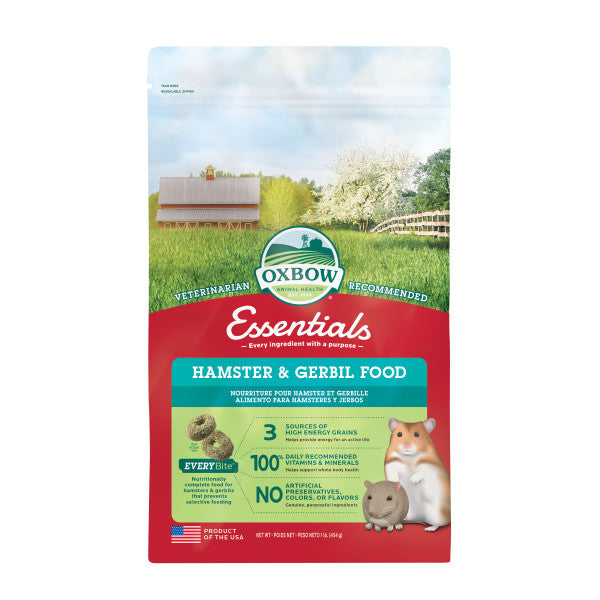 Oxbow Essentials Hamster Gerbil Food 1lb