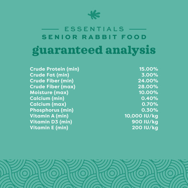 Oxbow Essentials Senior Rabbit Food