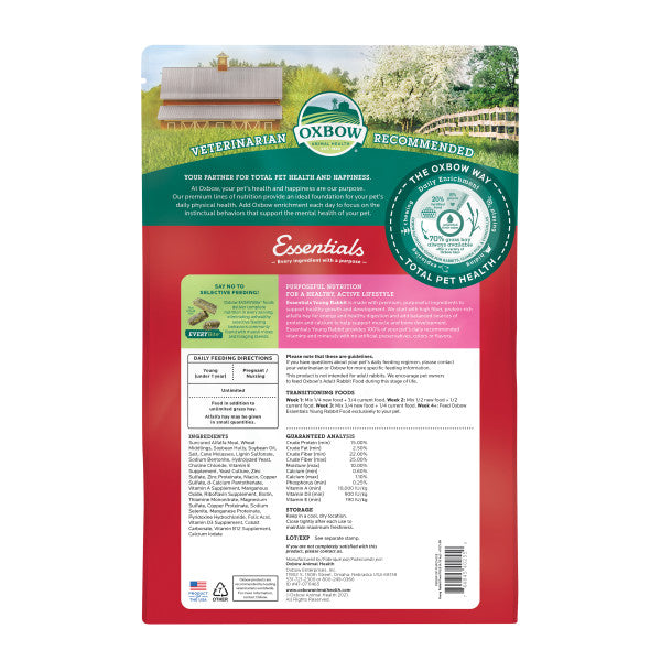 Oxbow Essentials Young Rabbit Food