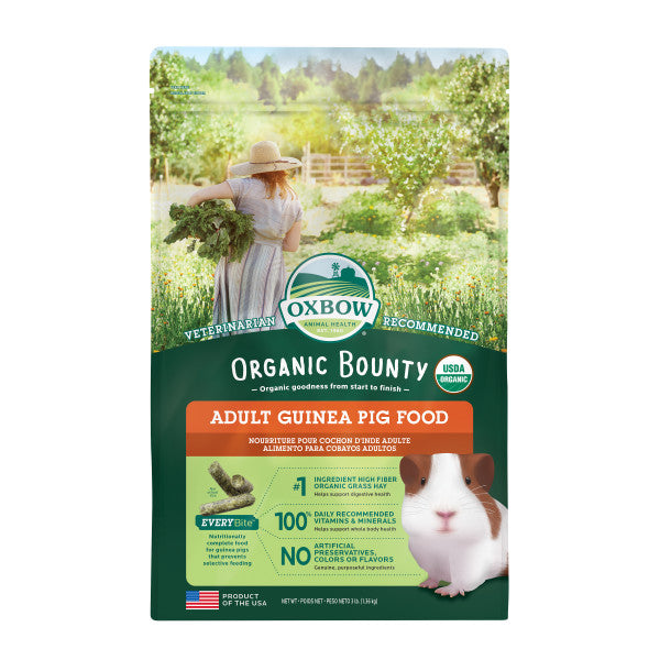 Oxbow Organic Bounty Adult Guinea Pig Food 3lb