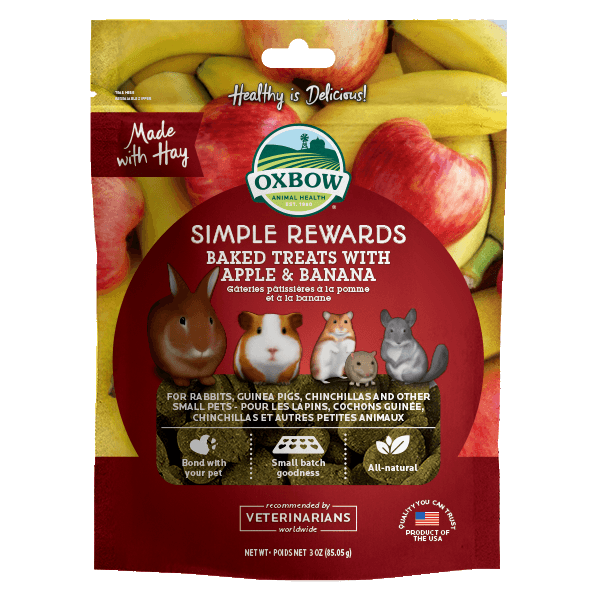 Oxbow SR Baked Treats - Apple Banana