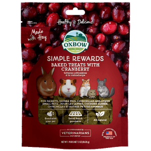 Oxbow SR Baked Treats - Cranberry