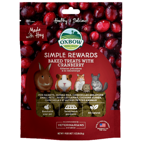 Oxbow SR Baked Treats - Cranberry